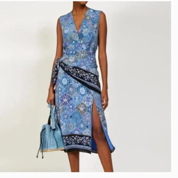 Altuzarra | Dresses | Nwt Altuzarra Sade Wrapped Silk Midi Dress In Blue Size 38 | Poshmark Altuzarra | Dresses | Nwt Altuzarra Sade Wrapped Silk Midi Dress In Blue Size 38 | Poshmark